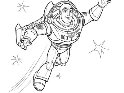 Color Buzz Lightyear's Space Adventures: Fun Pages for Young Astronauts!