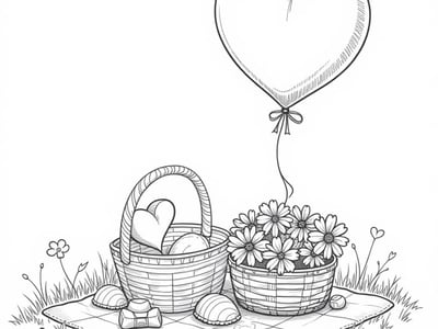 Free Valentines day Coloring Pages – free printable coloring page