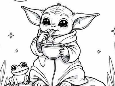 Free Baby Yoda Coloring Pages – free printable coloring page