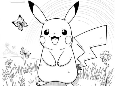 Free Pikachu Coloring Pages – free printable coloring page