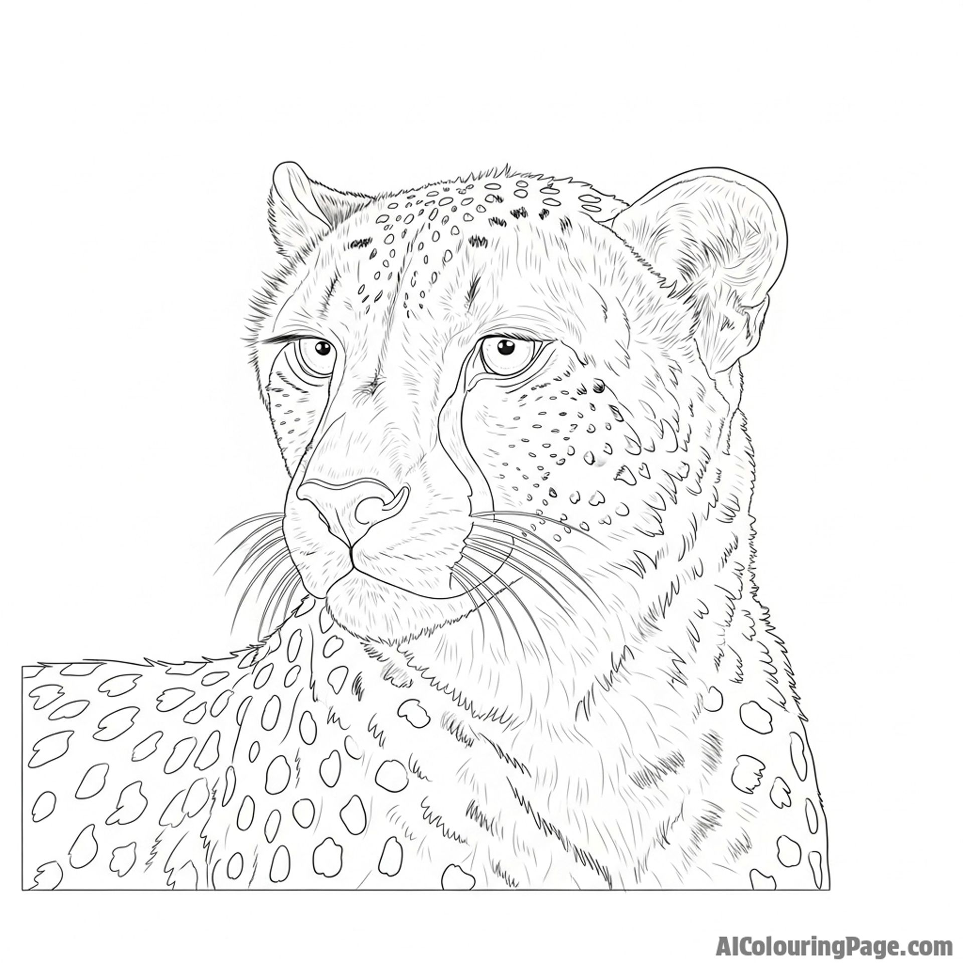 A soft-focus portrait of a cheetah in the gentle, diffused light of early morning.