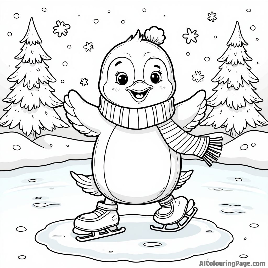 Free Ice Skating Coloring Pages – free printable sports and activities coloring pages