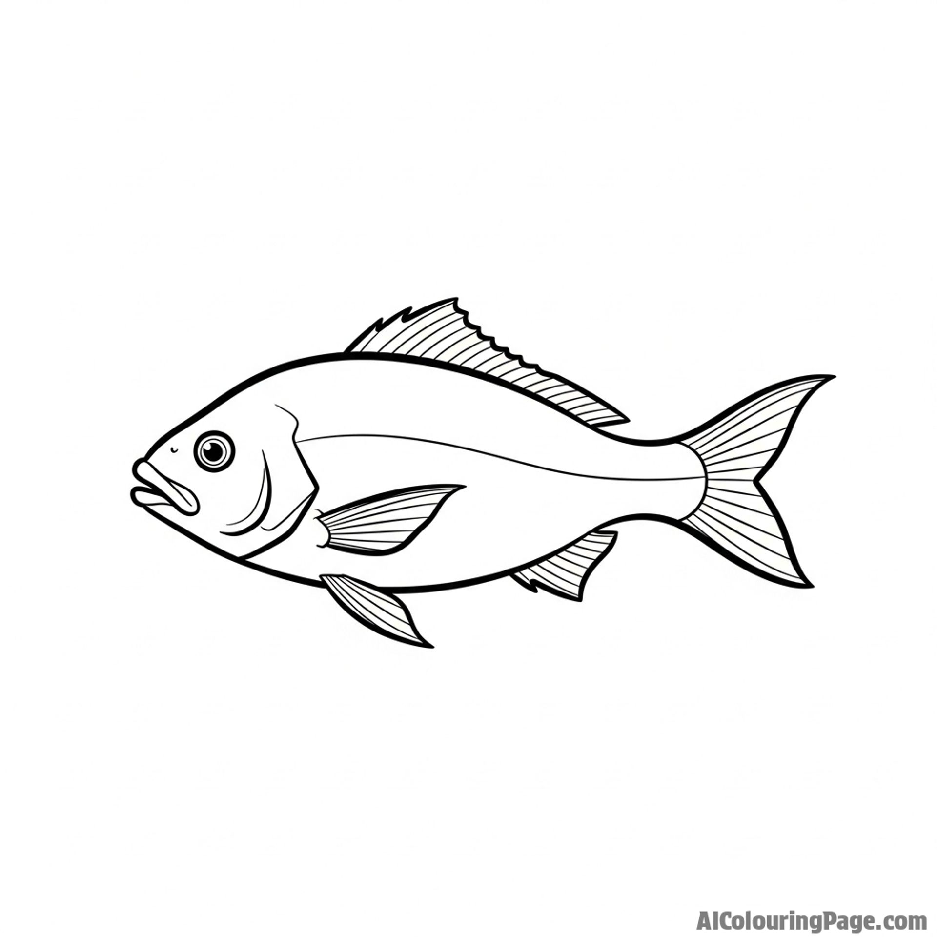 A minimalist ink wash painting of a single fish.