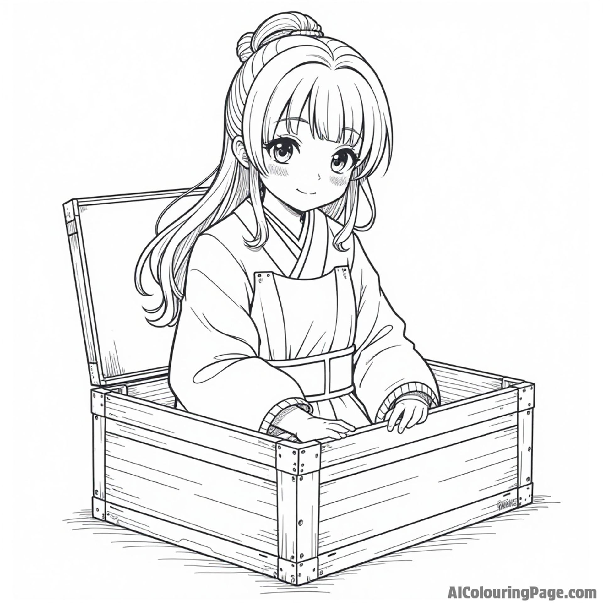 Nezuko in her bamboo box