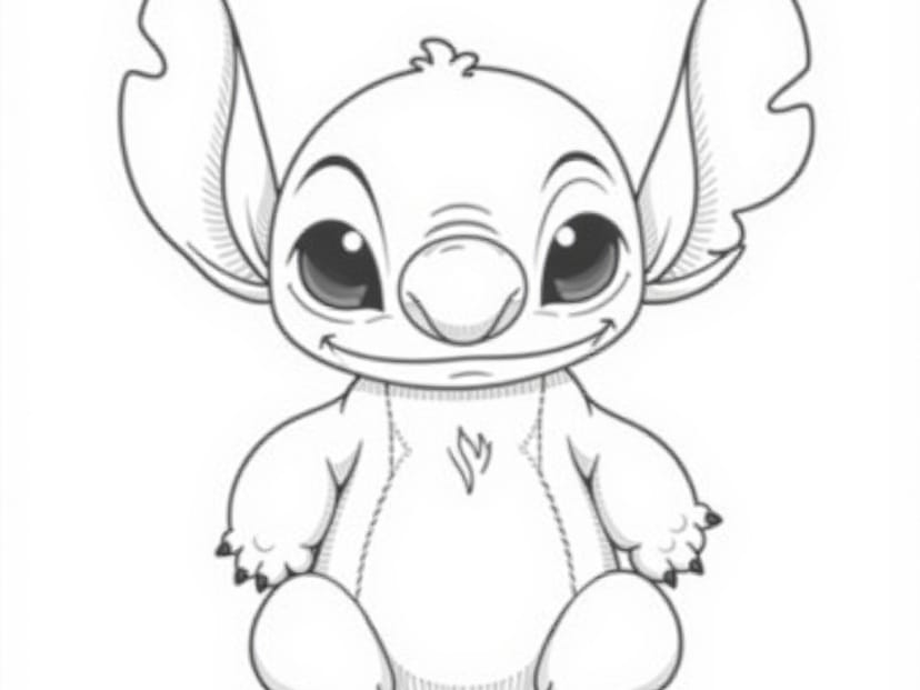 Stitch's Colorful Adventures: 18 Fun Coloring Pages for Kids to Explore!