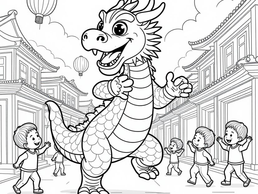 Free Chinese New Year Coloring Pages – free printable coloring page