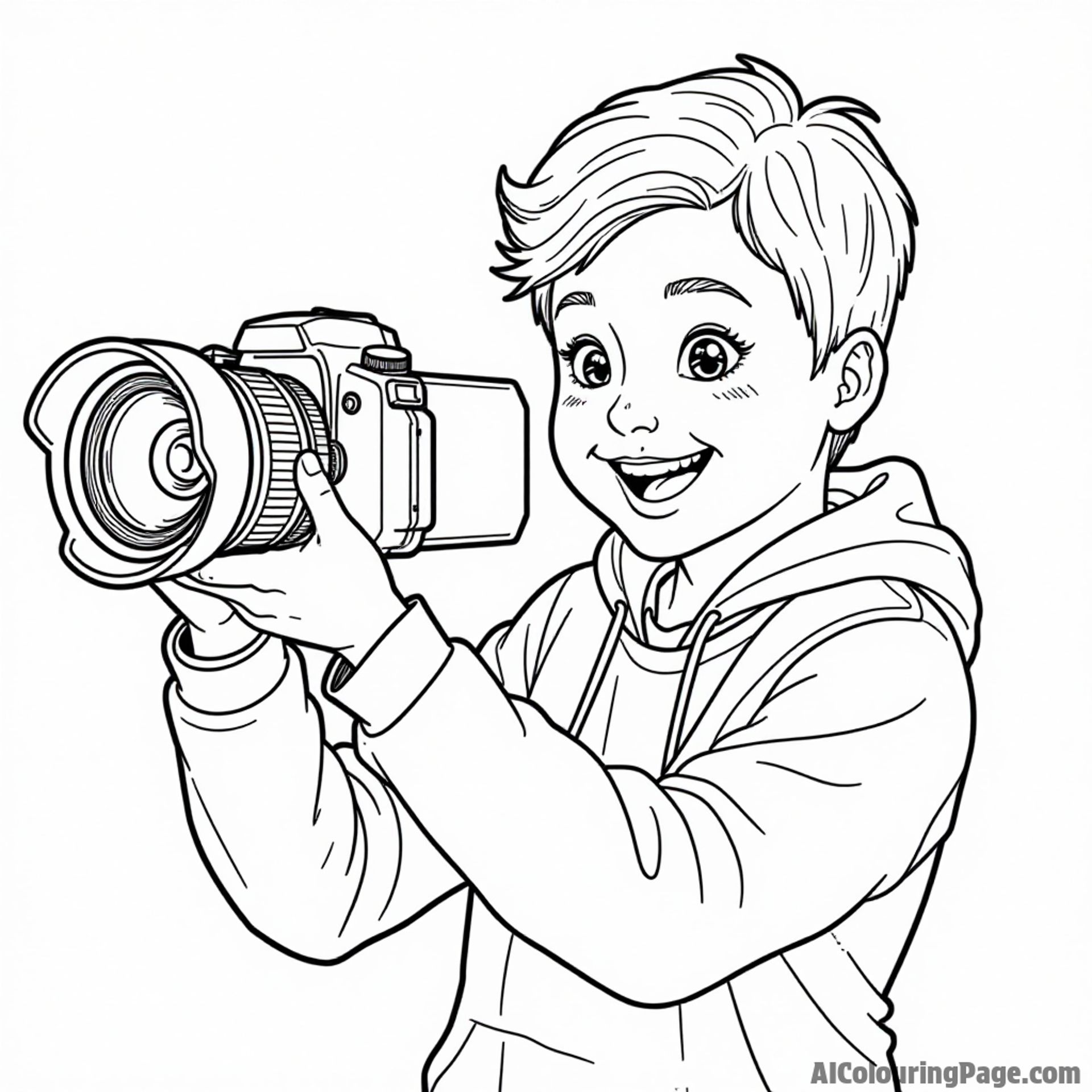 Camera flash capturing a happy moment