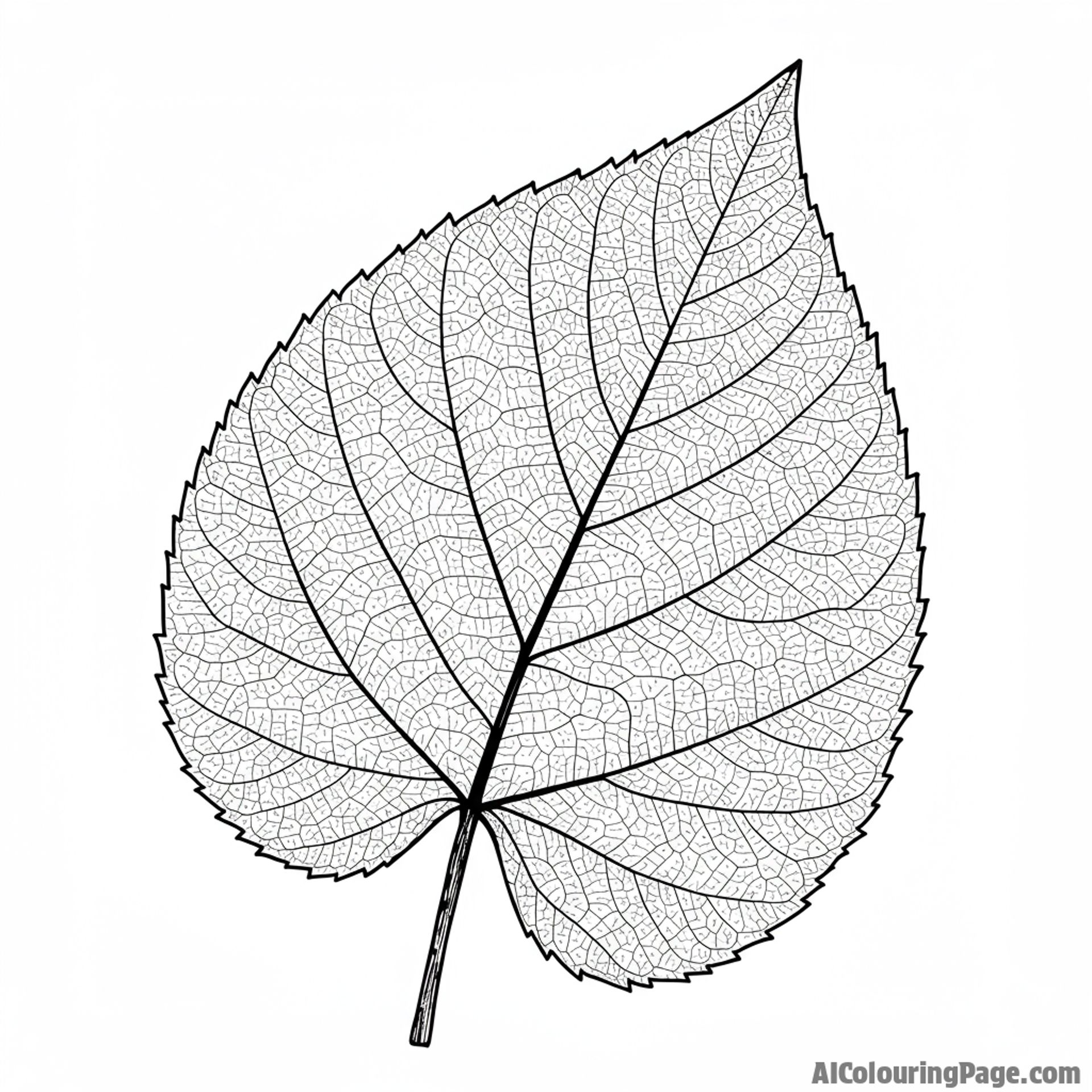 Close-up of leaf with intricate veins.