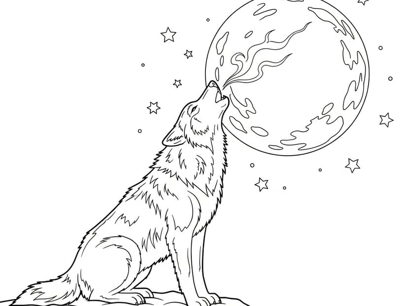 23 Free Wolf Coloring Pages (Print & Download) – free printable coloring page