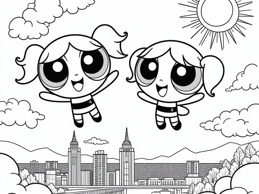 Free Powerpuff Girls Coloring Pages – free printable coloring page