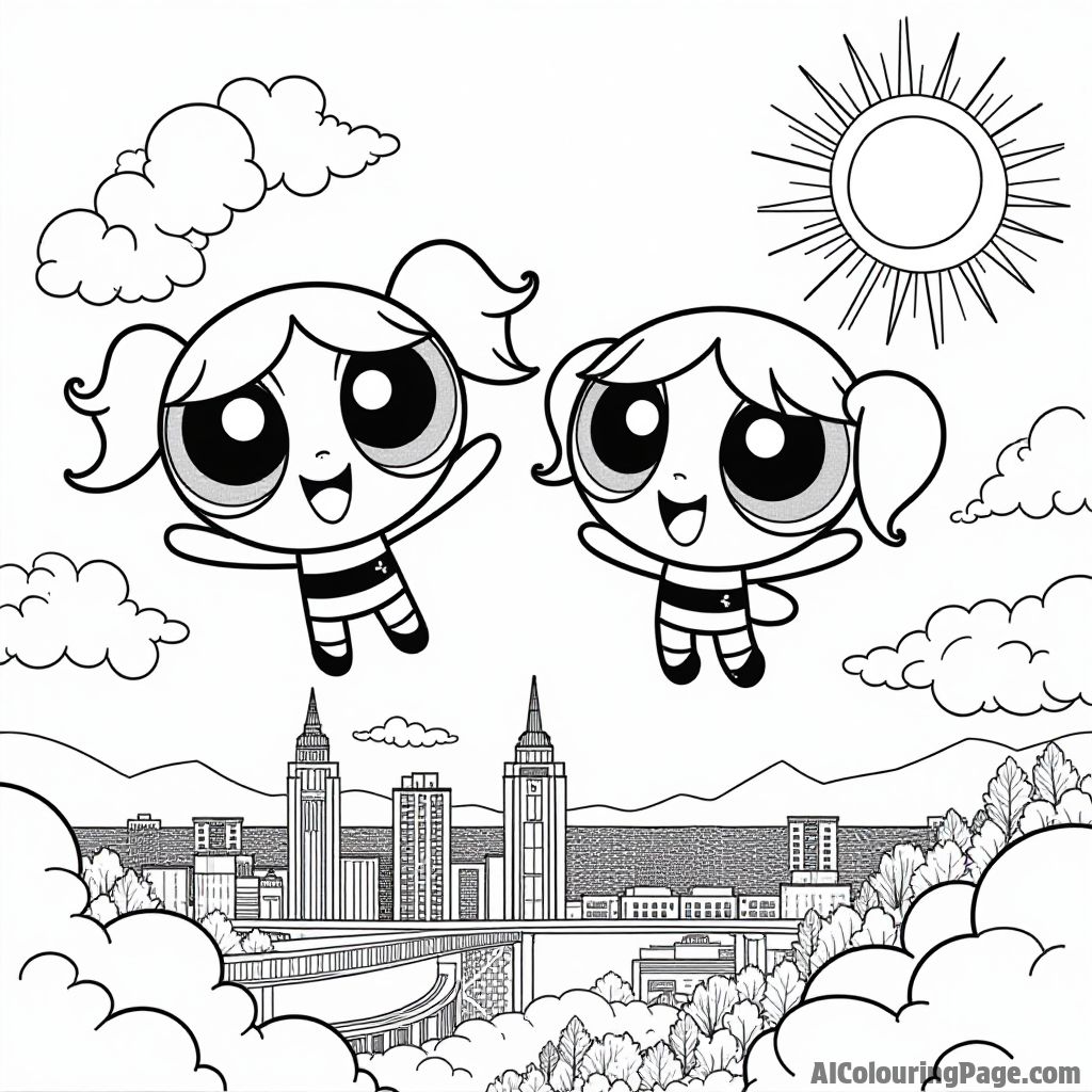 Free Powerpuff Girls Coloring Pages – free printable famous characters coloring pages