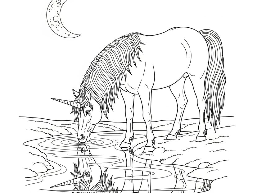 79 Unicorn Coloring Pages (100% Free) – free printable coloring page