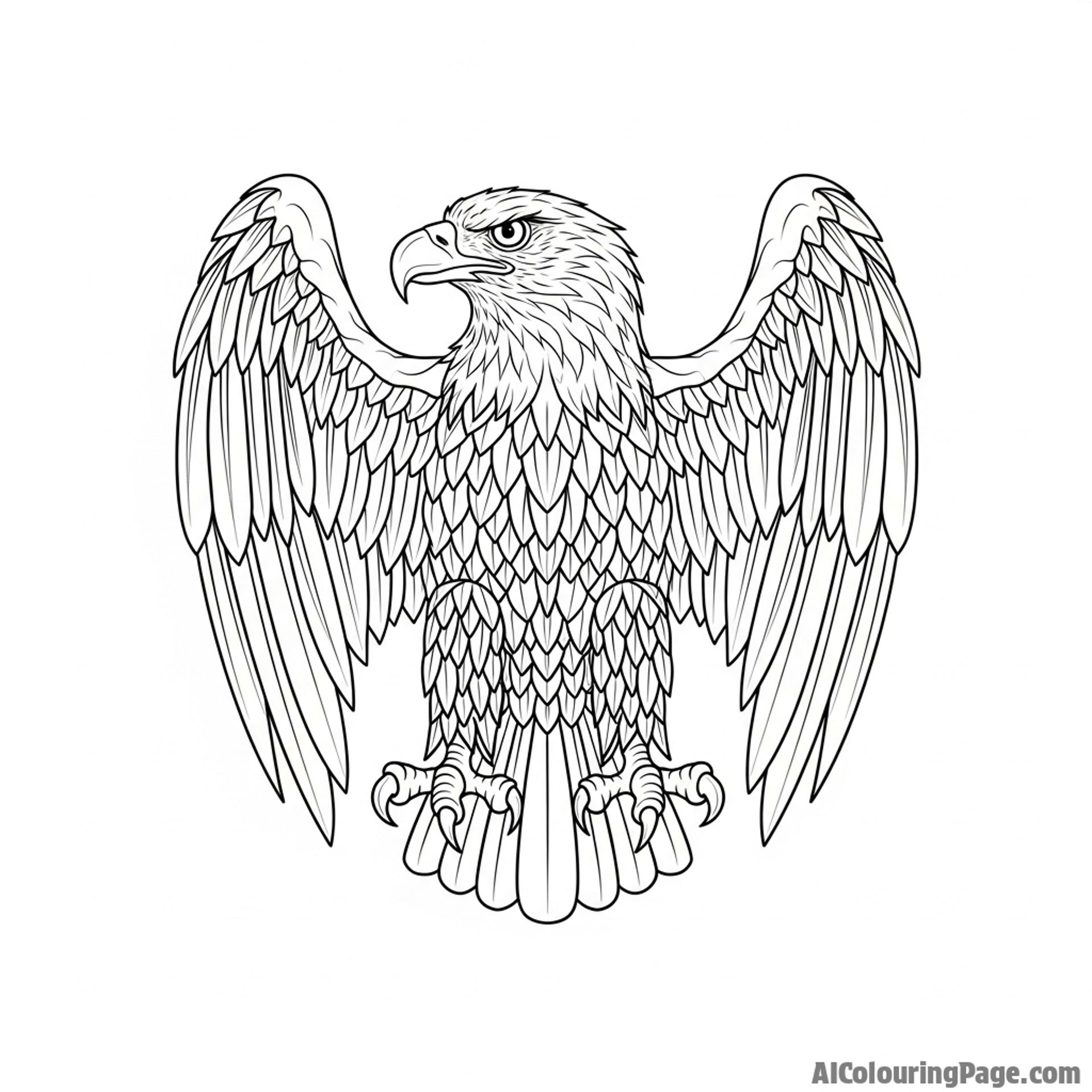 Eagle symbolism, ancient totem or emblem.
