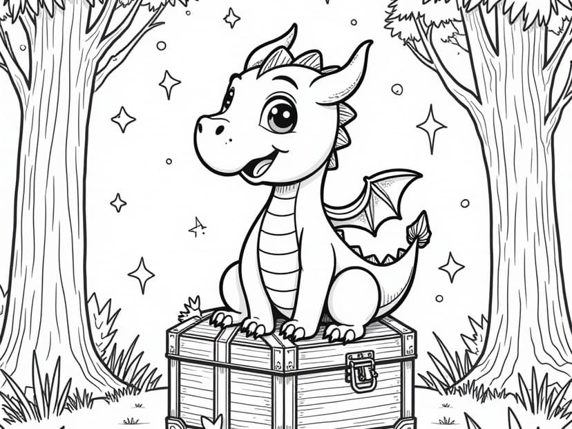 Free Dragon Coloring Pages – free printable coloring page