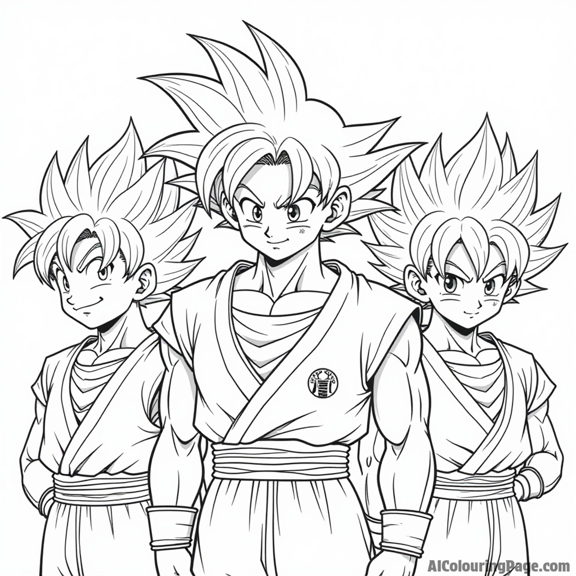 Goku with his friends