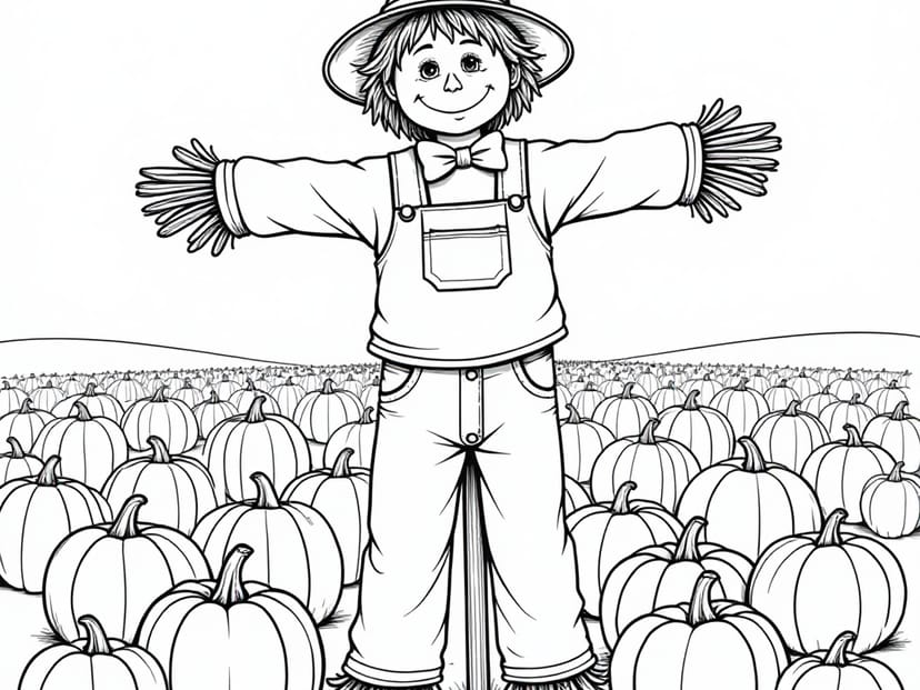 Fall Fun for Kids: Coloring Pages with Pumpkins, Squirrels & Apples