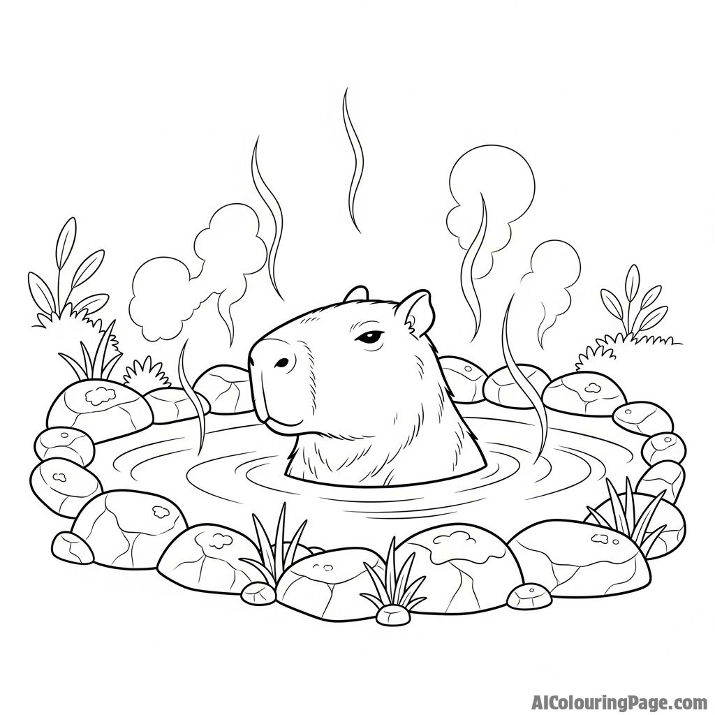 85 Free Capybara Coloring Pages (Download or Print) – free printable animals coloring pages
