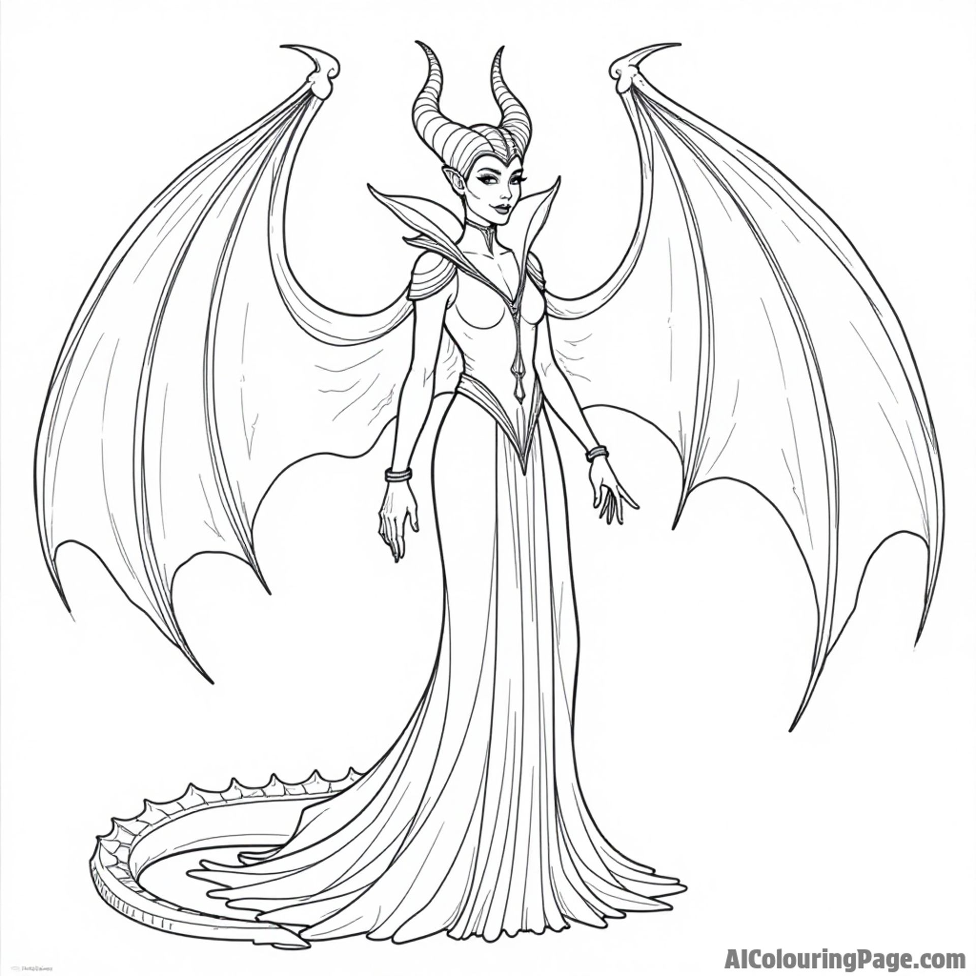 Maleficent with her dragon form
