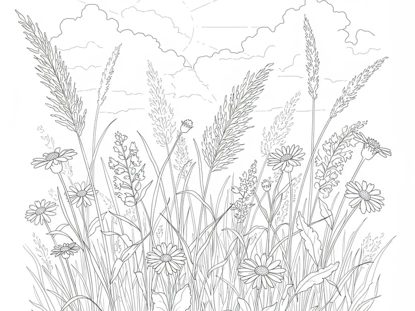Free Spring Coloring Pages – free printable coloring page