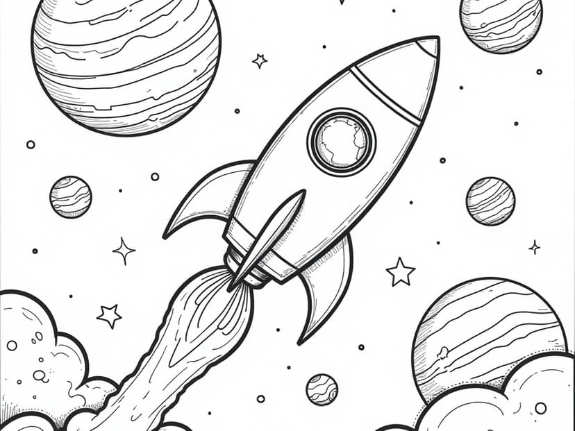Free Solar-system Coloring Pages – free printable coloring page