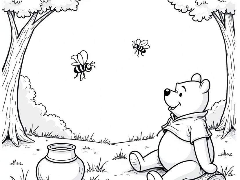 Free Winnie The Pooh Coloring Pages – free printable coloring page