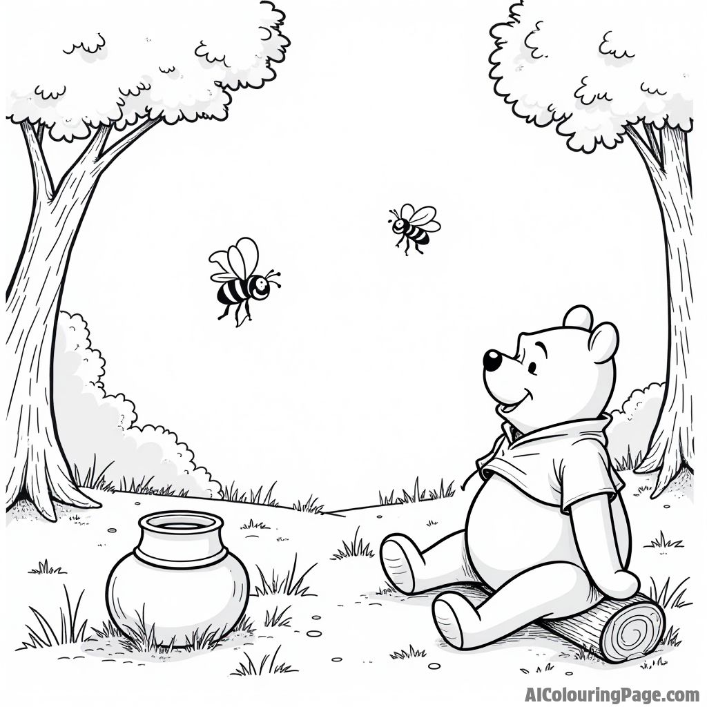 Free Winnie The Pooh Coloring Pages – free printable famous characters coloring pages