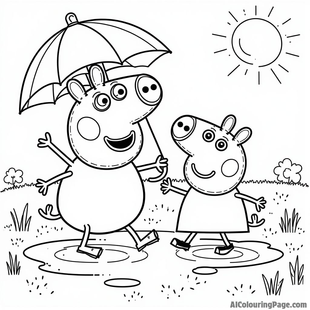 Free Peppa-pig Coloring Pages – free printable famous characters coloring pages coloring page to download and print