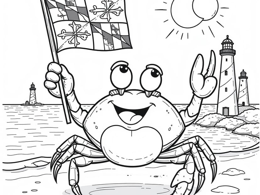 Free Maryland Coloring Pages – free printable coloring page