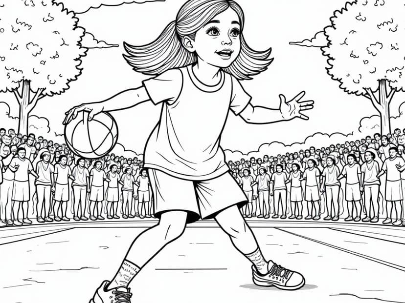 Free Basketball Coloring Pages – free printable coloring page