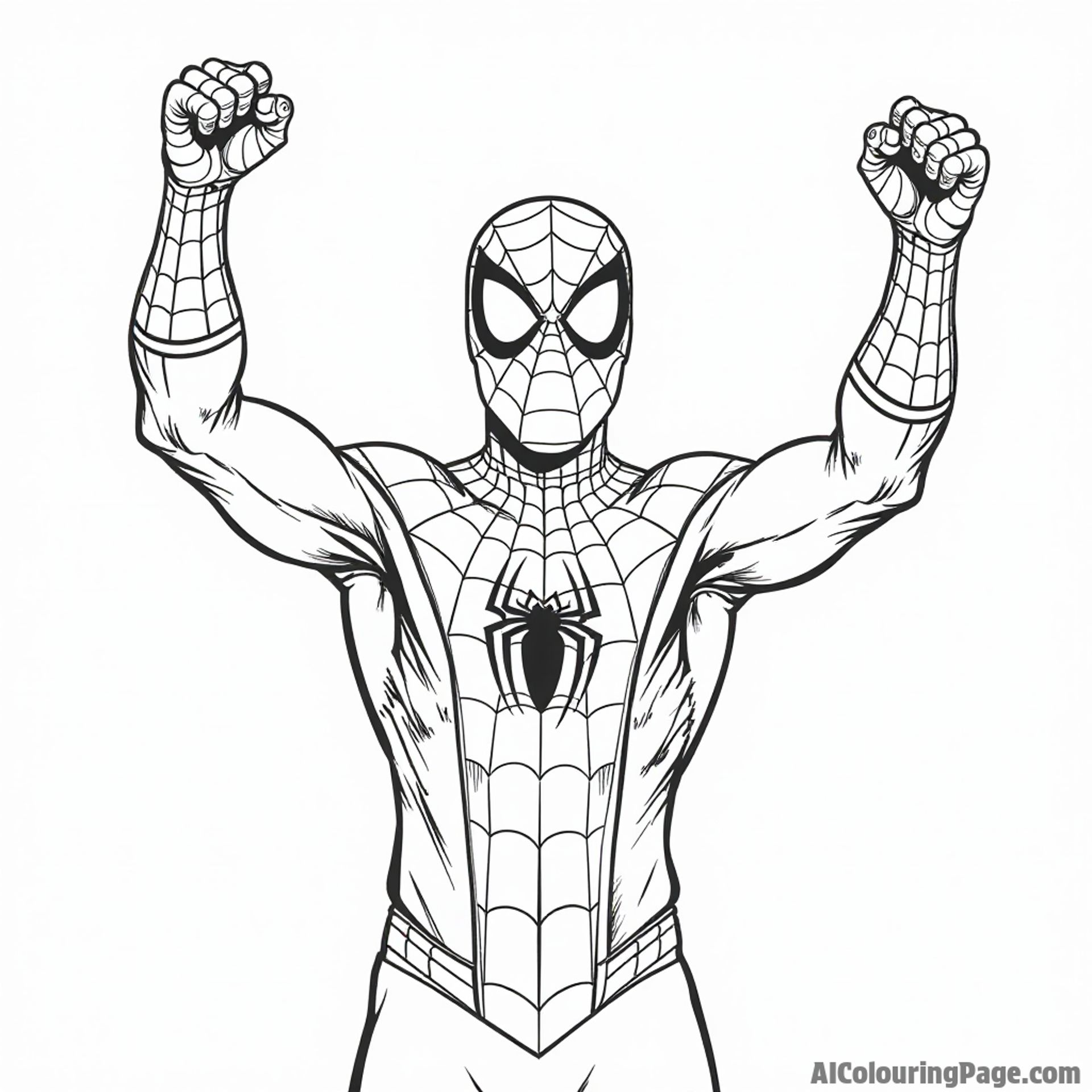 Spider-Man celebrating a win