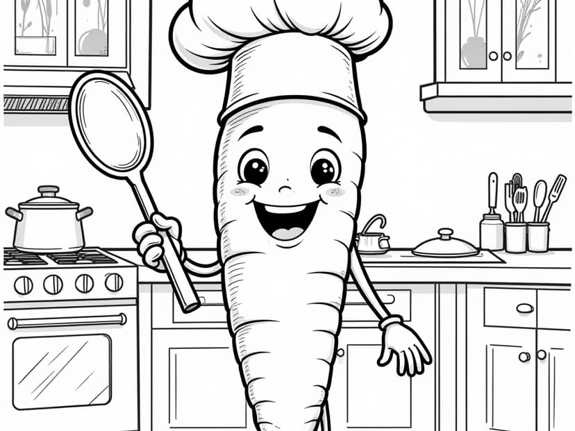 Free Carrot Coloring Pages – free printable coloring page