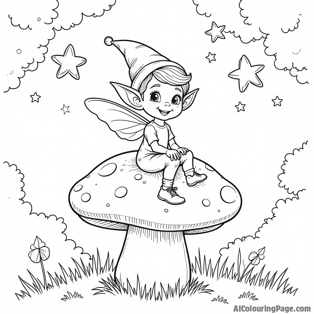 Free Elf Coloring Pages – free printable fantasy and science fiction coloring coloring page to download and print