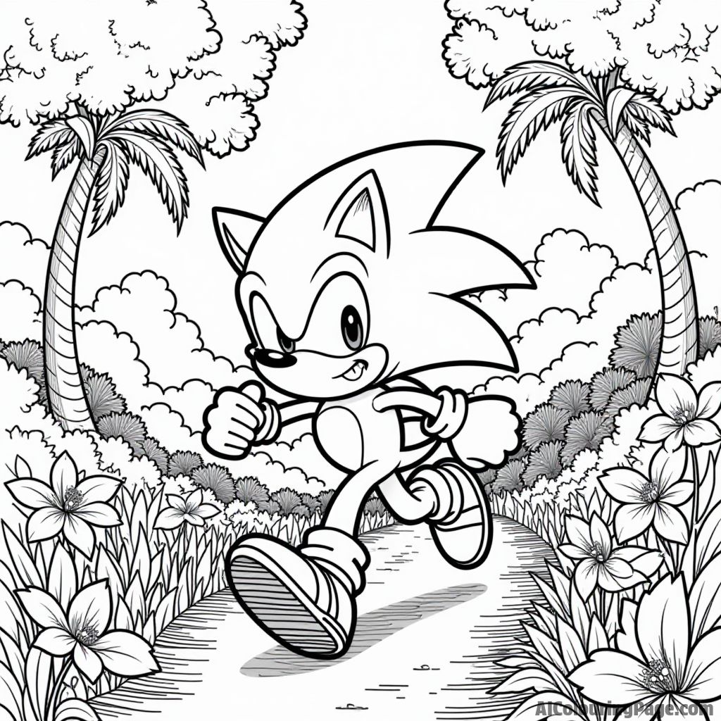 Free Sonic Coloring Pages – free printable famous characters coloring pages