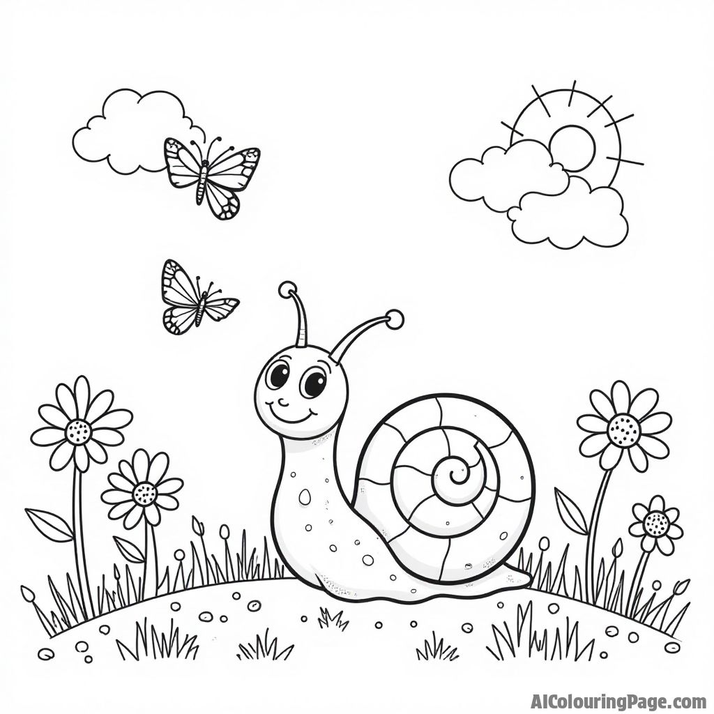 Free Snail Coloring Pages – free printable insect and bug coloring pages