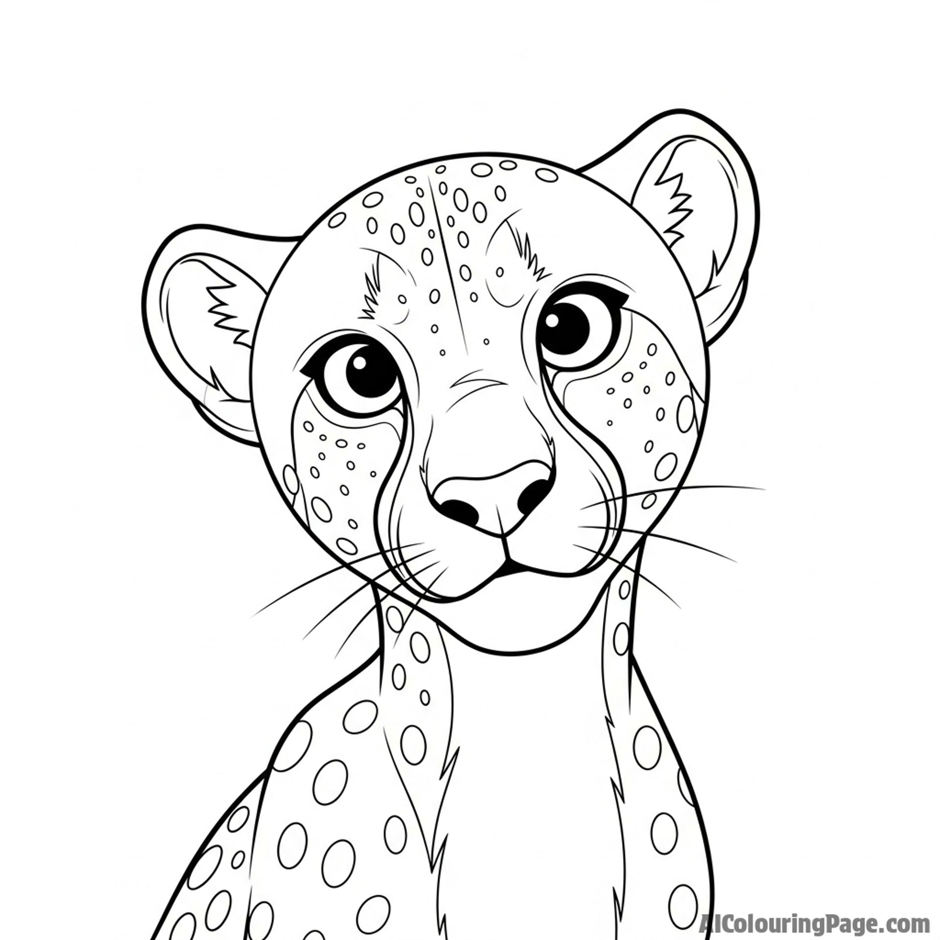 A cheetah looking directly into the camera, creating a moment of intense connection.
