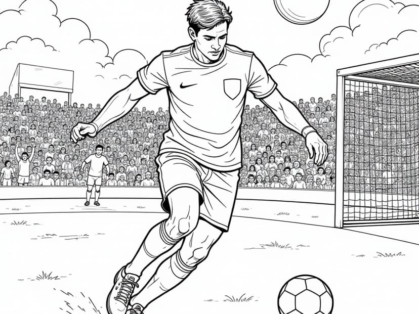 Free Soccer Coloring Pages – free printable coloring page