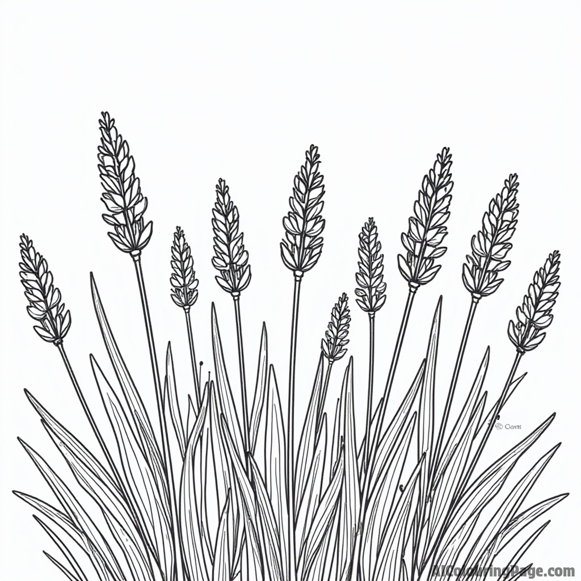 A field of lavender in bloom