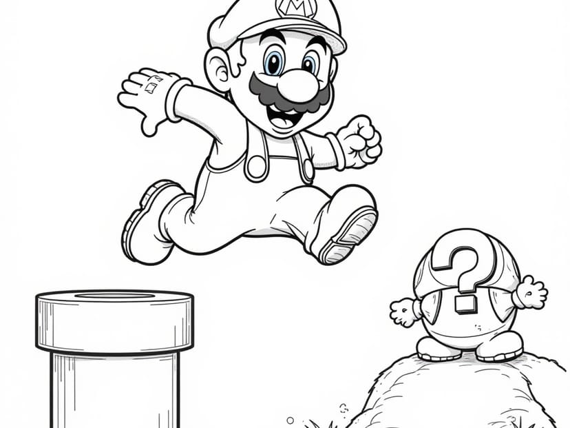 Free Mario Coloring Pages – free printable coloring page