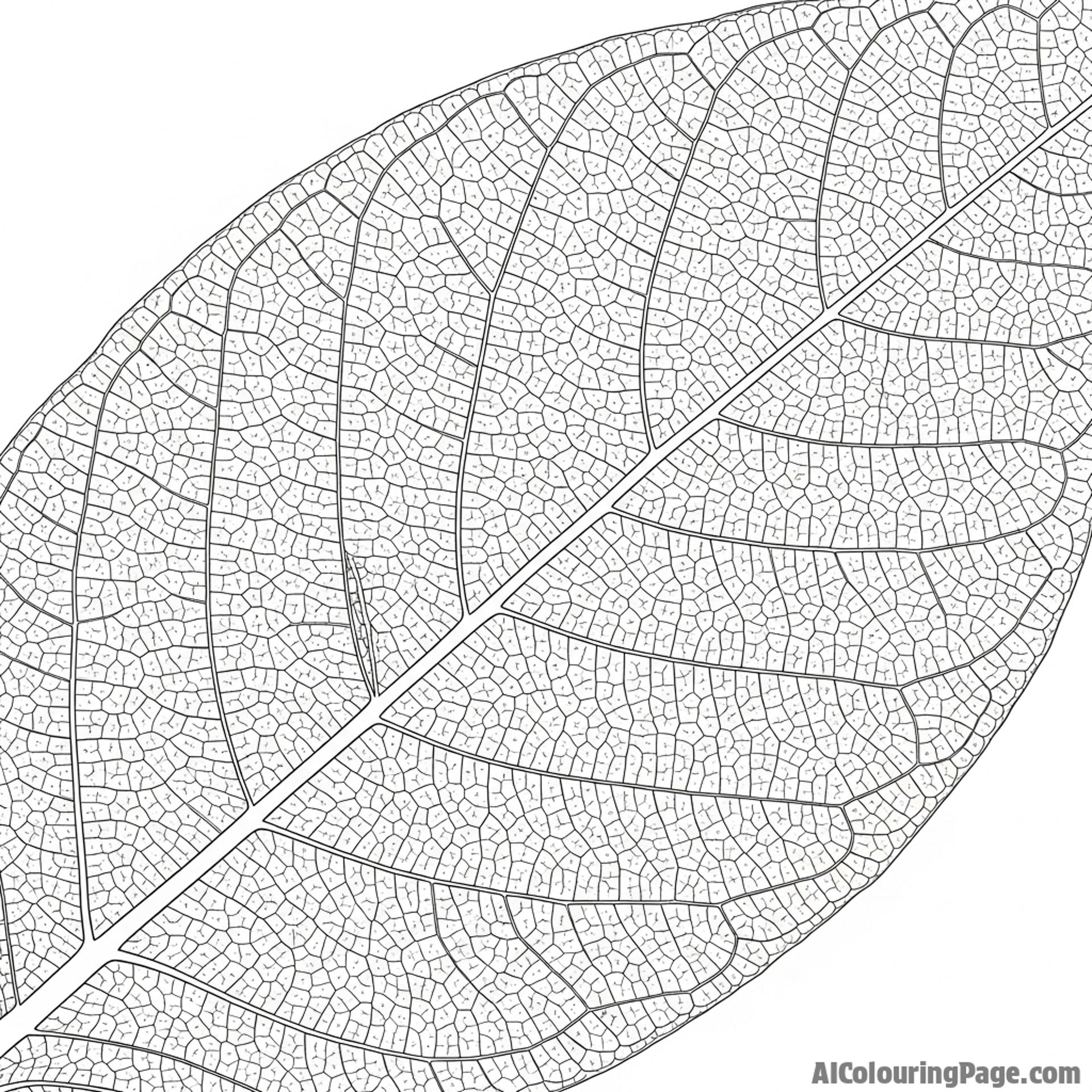 Macro photograph of the intricate veins on a leaf.