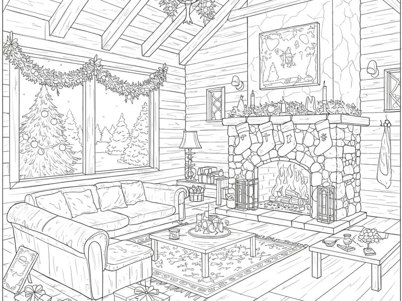 Free Holiday Coloring Pages – free printable coloring page