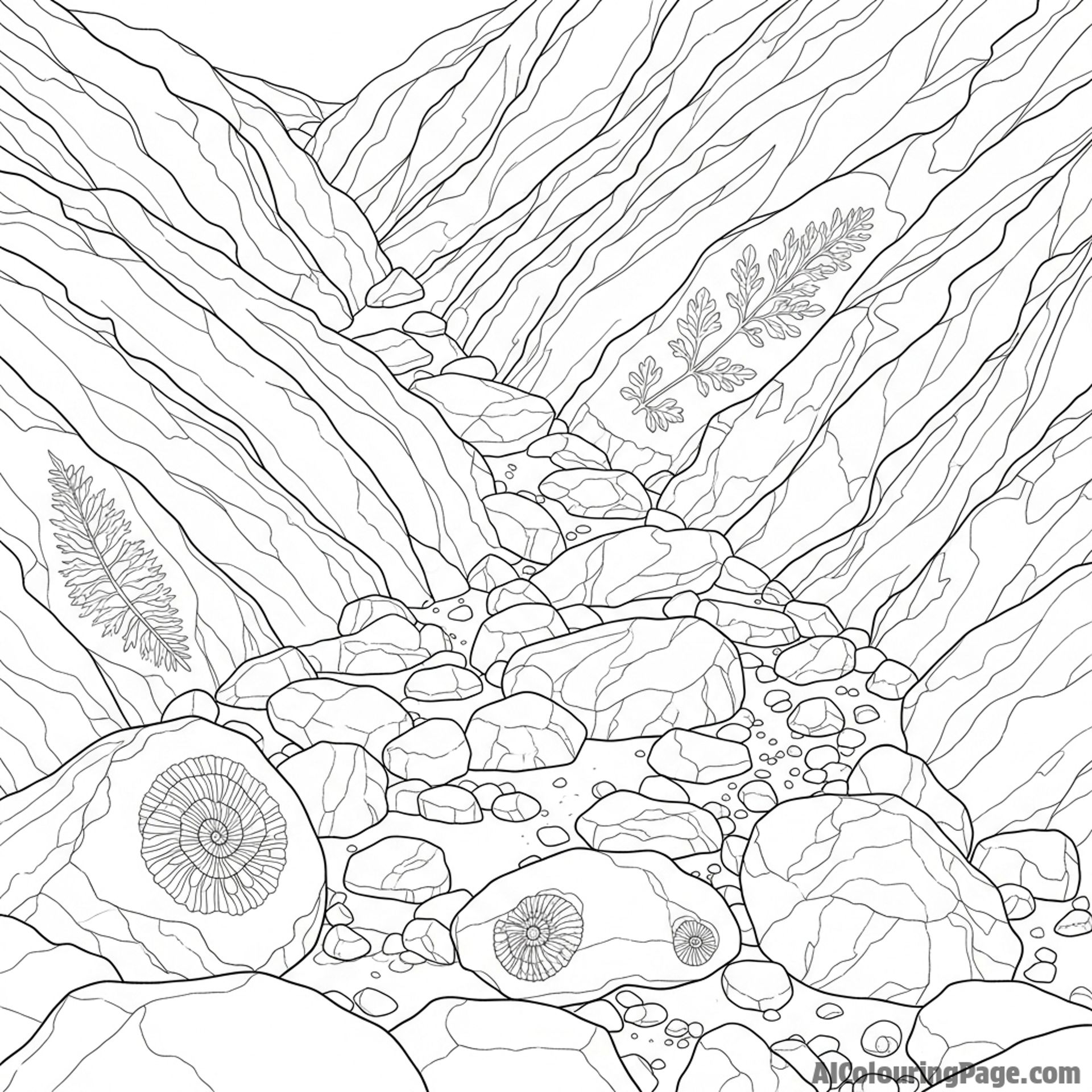 Creek bed, dry rocks, evidence of past life.