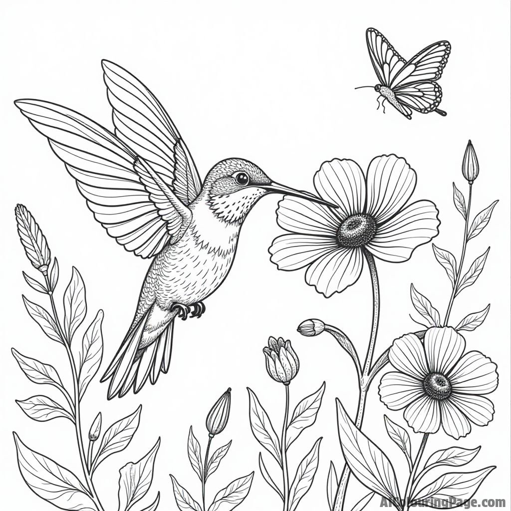 Free Hummingbird Coloring Pages – free printable bird coloring pages