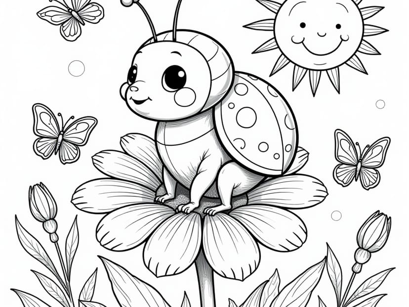 Free Ladybug Coloring Pages – free printable coloring page