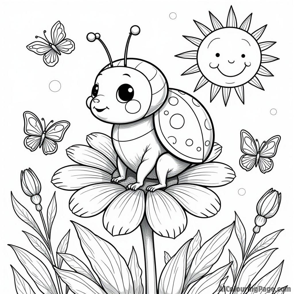 Free Ladybug Coloring Pages – free printable insect and bug coloring pages