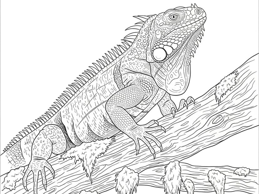 61 Free Iguana Coloring Pages (Print & Download) – free printable coloring page