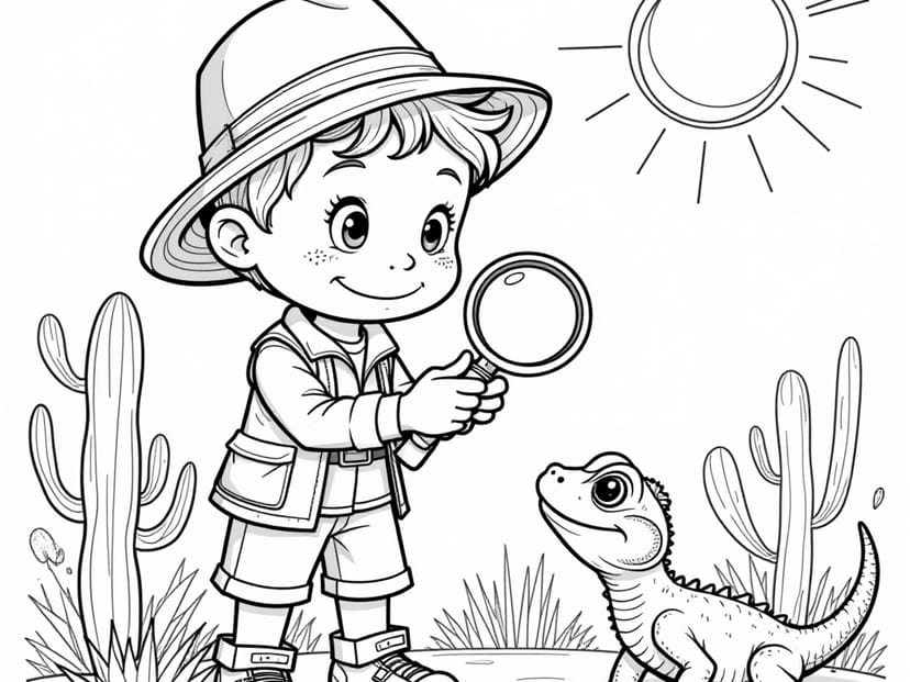 Free Desert expedition Coloring Pages – free printable coloring page