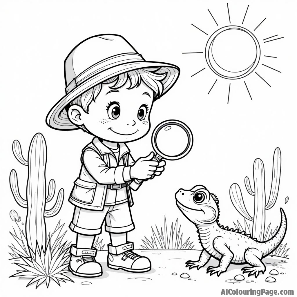 Free Desert expedition Coloring Pages – free printable adventure and explorer coloring pages