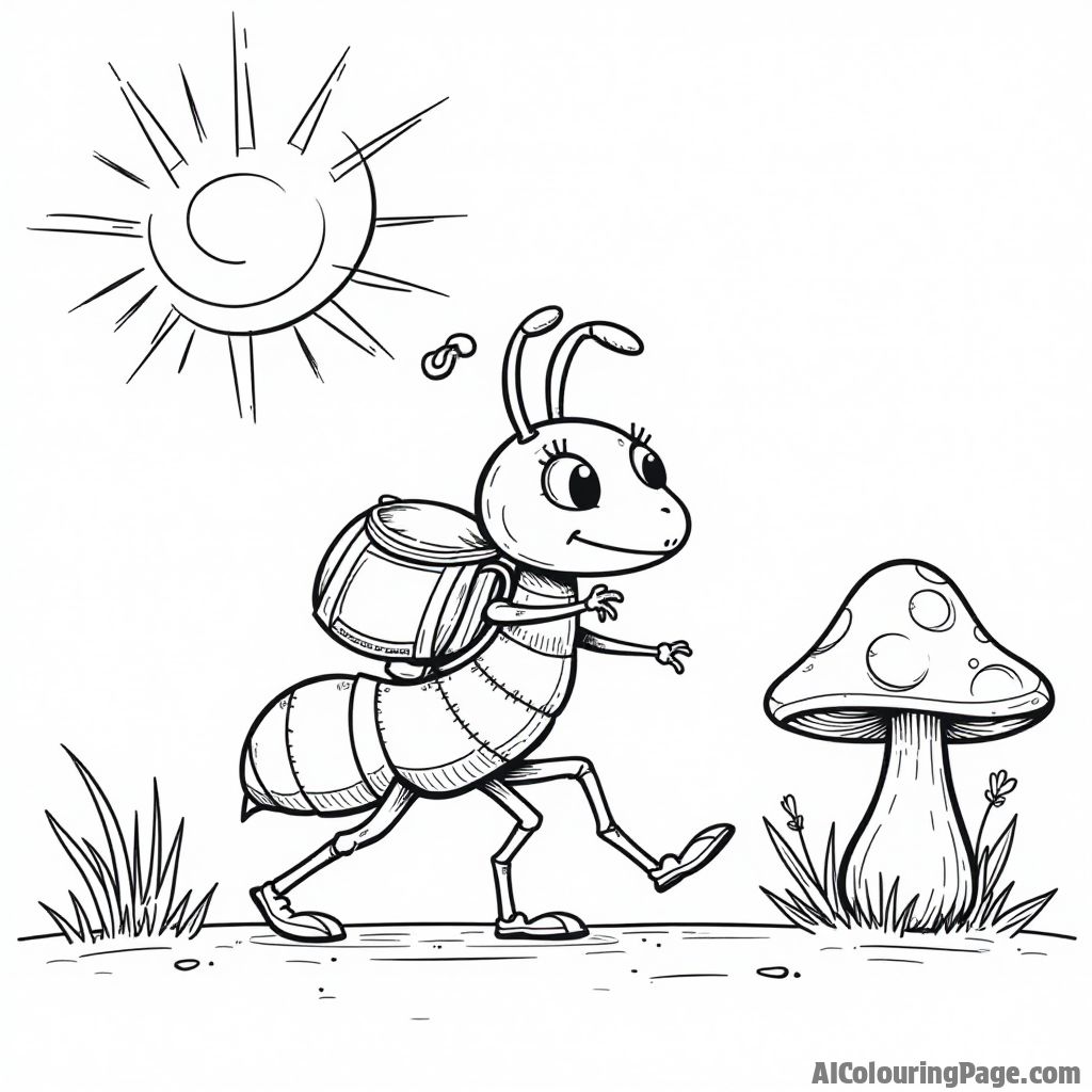 Free Ant Coloring Pages – free printable insect and bug coloring pages