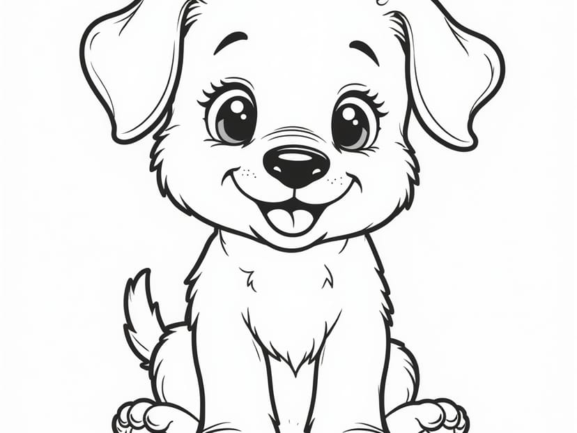 19 Super Fun Puppy Coloring Pages That Will Make Kids Smile All Day
