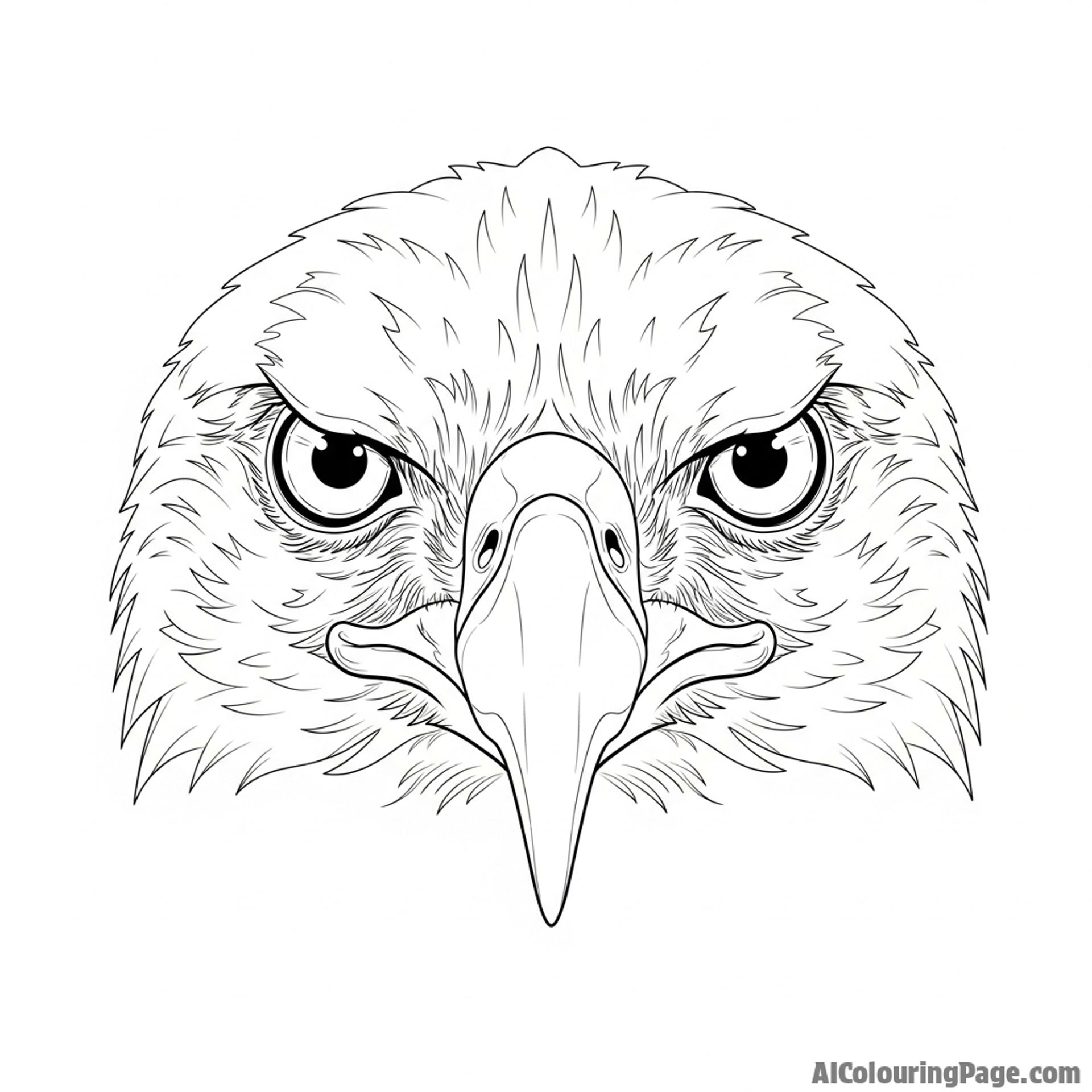 An artistic rendition of eagle eyes.